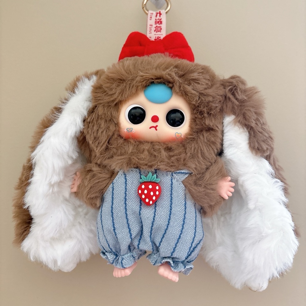 Multi Baby Three Rabbit Macaron Cute Bunny V2 Plush Blind Box with card no box
